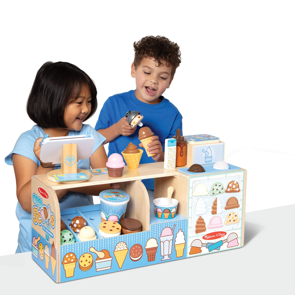 Educational Wooden Cool Scoops Ice Creamery