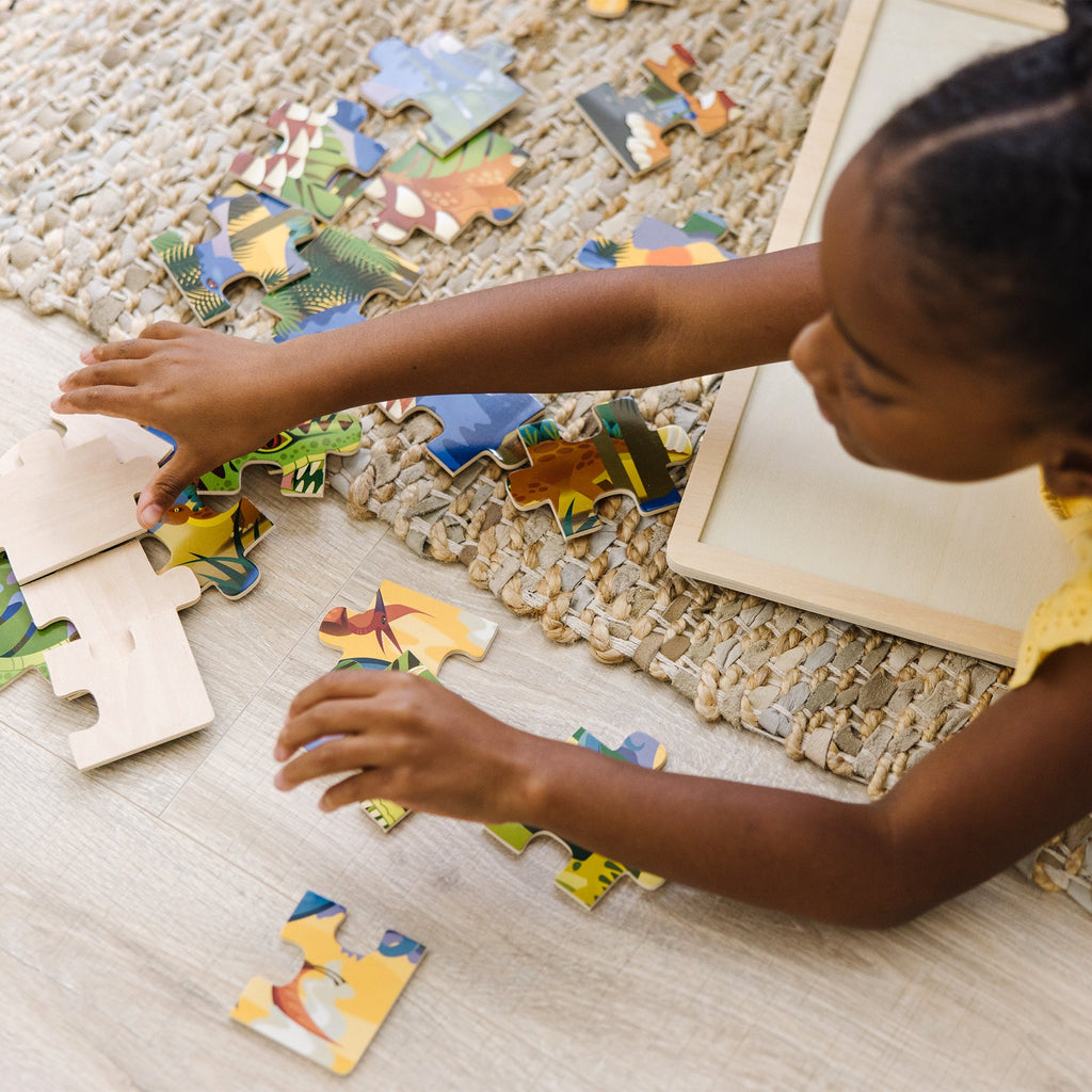 Educational Dinosaur Wooden Jigsaw Puzzle - 24 Pieces