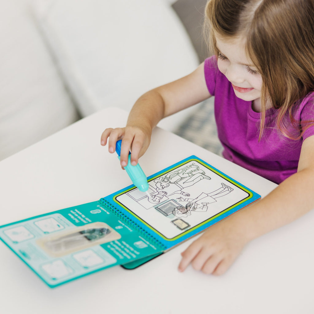 Educational Water Wow Occupations - Water Reveal Pad On the Go Travel Activity