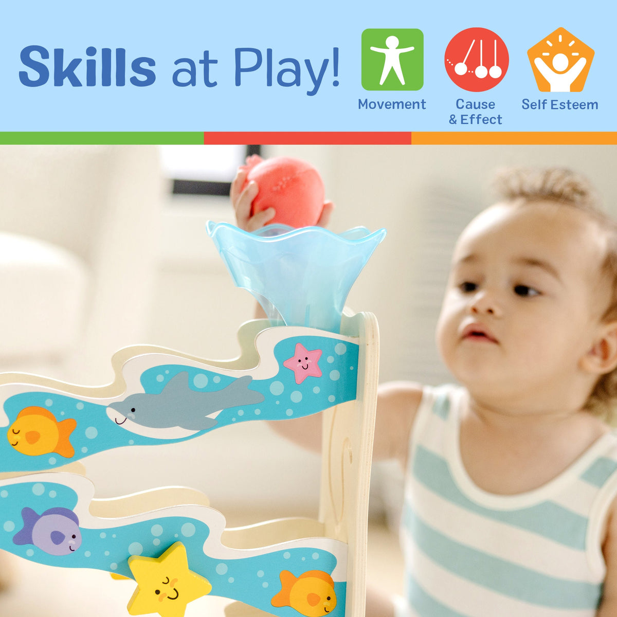 Educational Rollables Wooden Ocean Slide