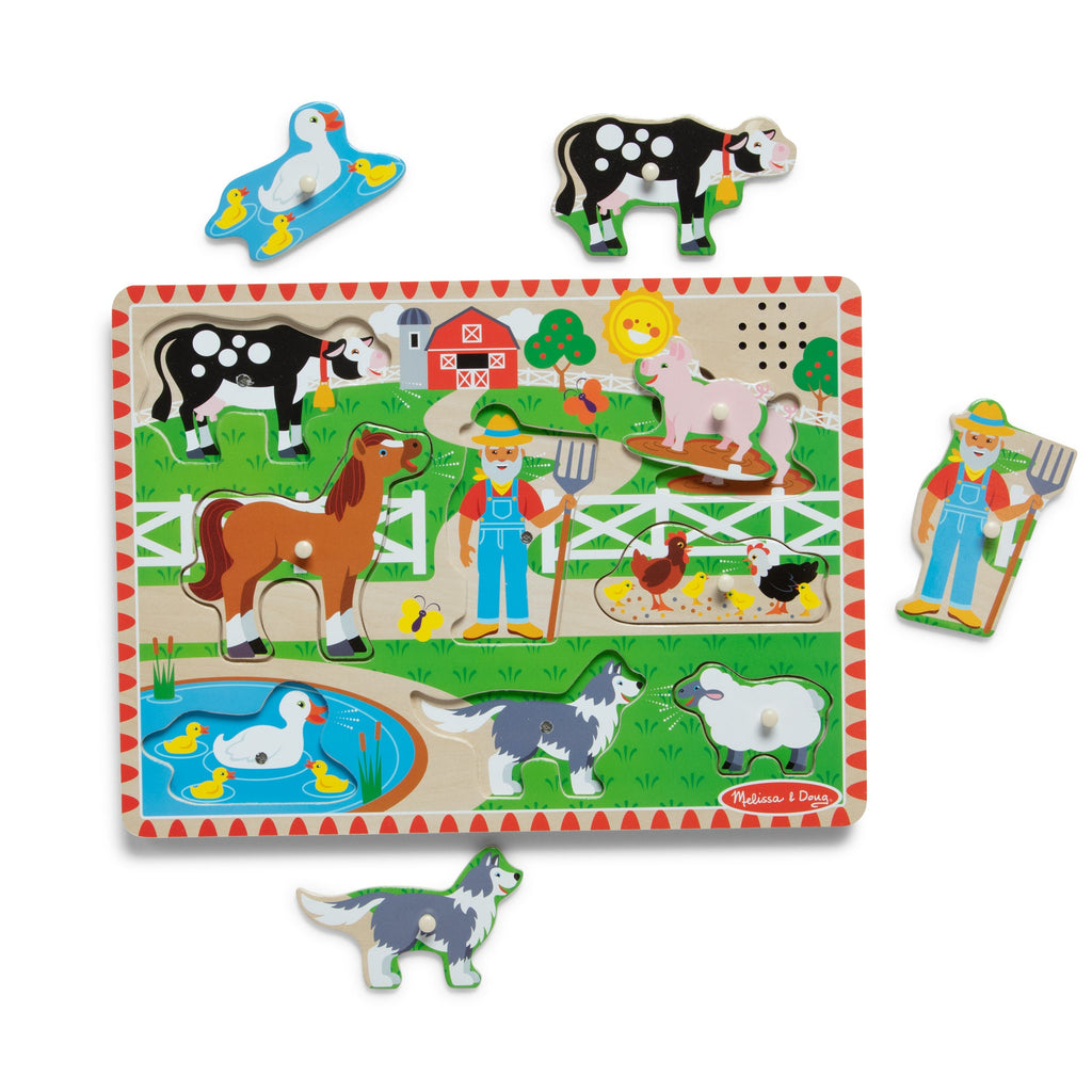 Educational Old MacDonalds Farm Song Puzzle - 8 Pieces