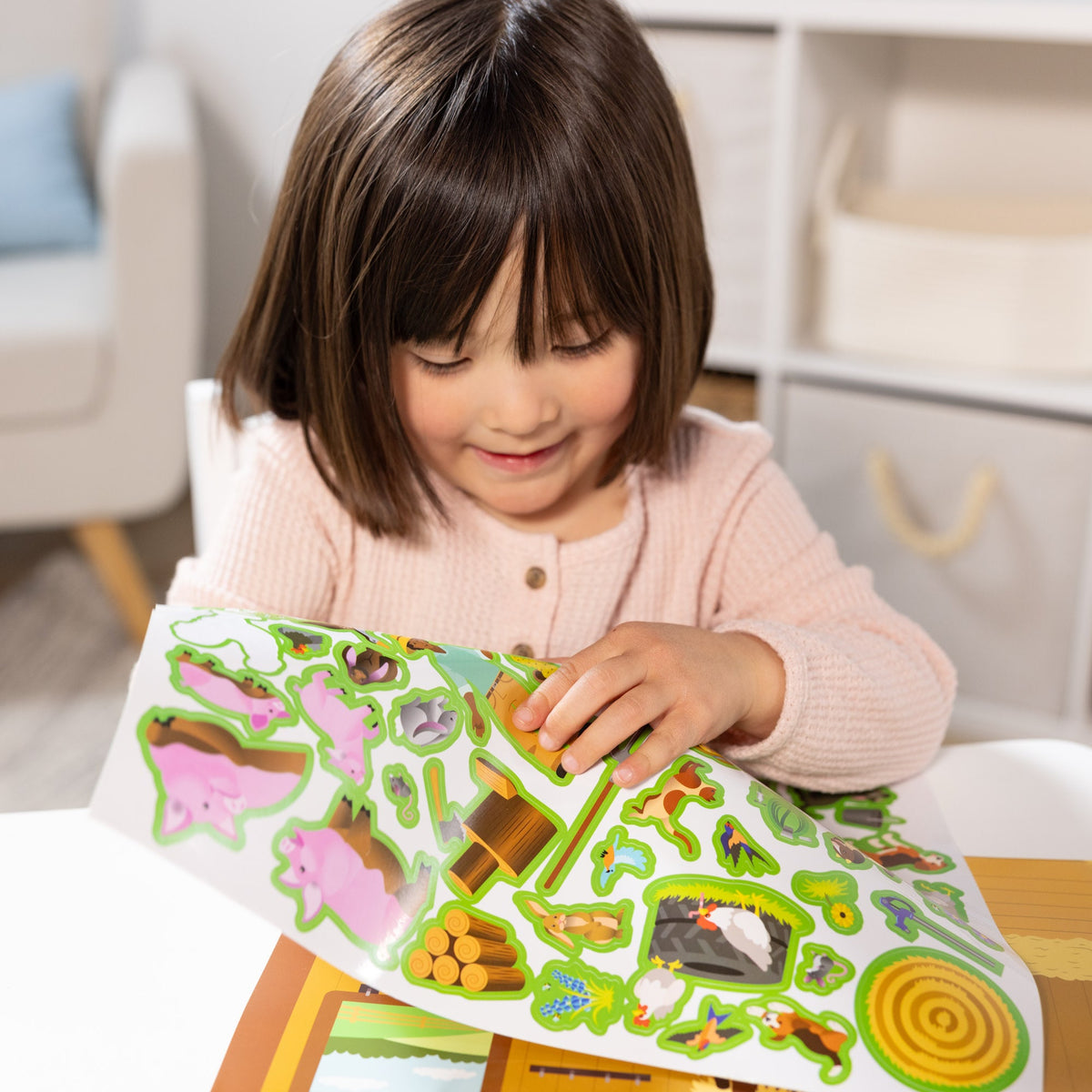 Educational Reusable Sticker Pad - Farm