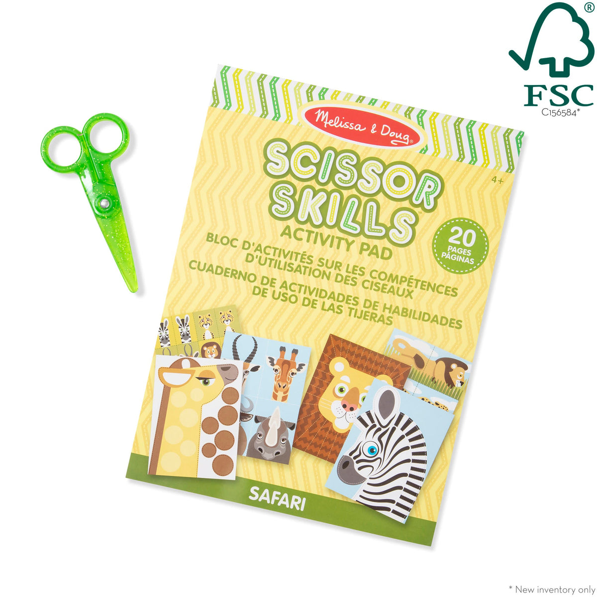 Educational Safari Scissor Skills Activity Pad